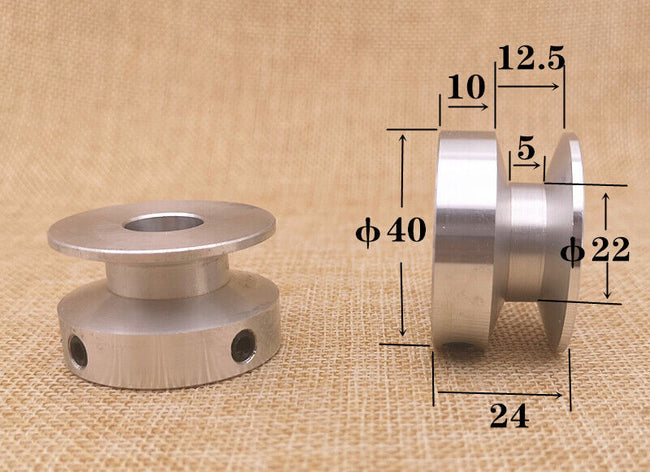 OD 40 mm Bore 8 mm V-Belt Pulley for A Section 1/2" V Rubber Belt