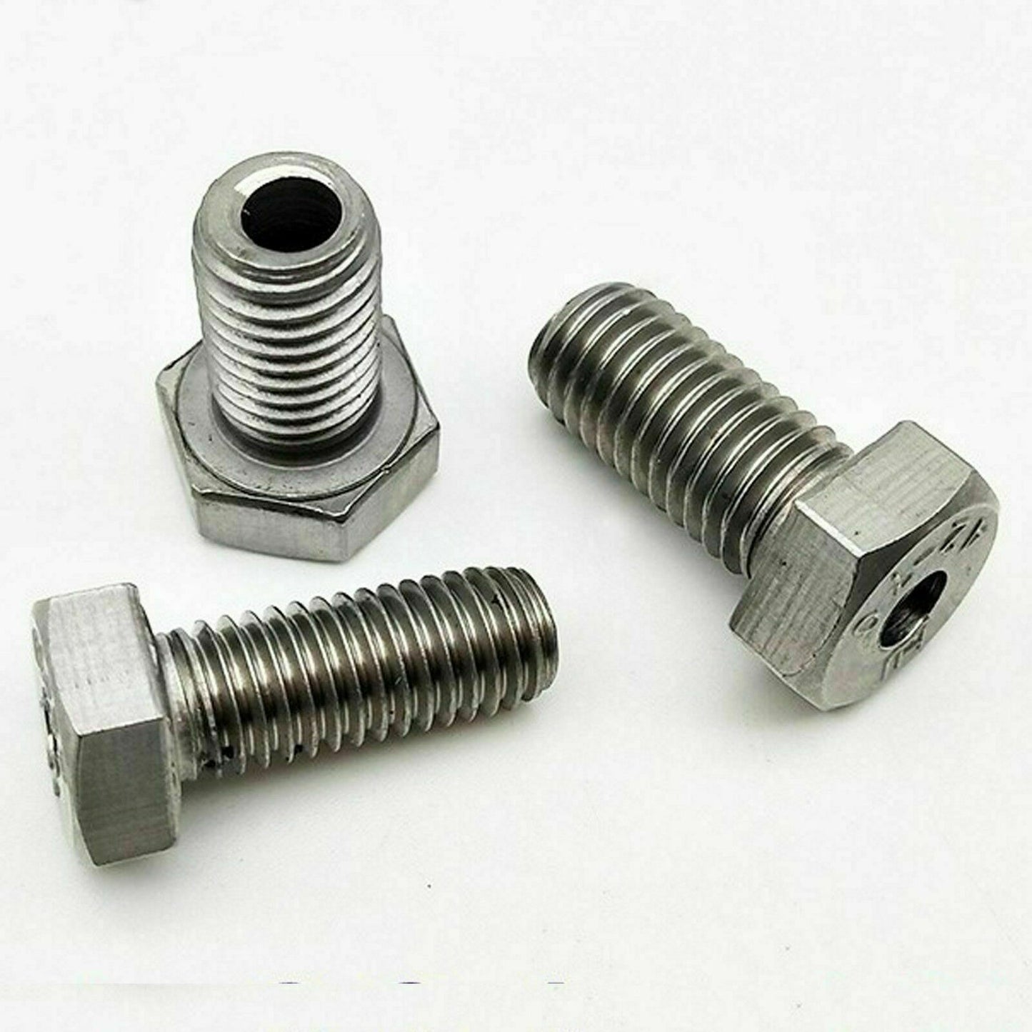 M6 x 1.0 x 40mm, Hole 3.2mm Hex Head Hollow Through Hole Screws Bolt 2 Pcs