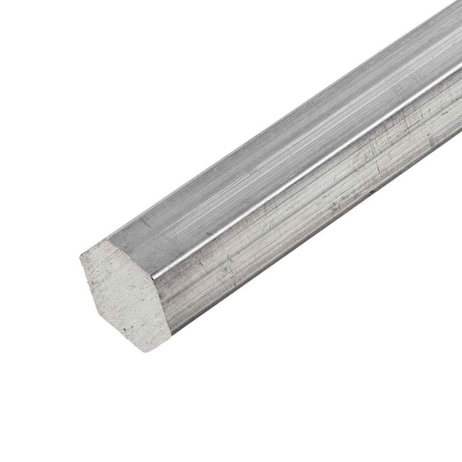 Across Flat 14mm Length 350mm 6061 Aluminum Solid Hex Rod Bar