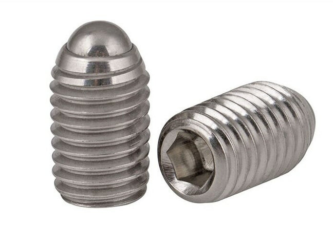 M6 x 1 x 30mm jeu de douilles à bille à ressort/vis sans tête en acier inoxydable 304 10 pièces