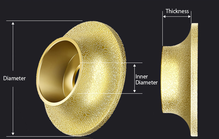 10mm Bullnose Diamond Profile Grinding Wheel