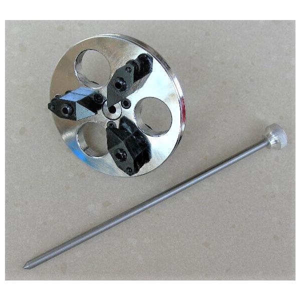 3-Backen-Planplatten-Scheibenfutter für 8-mm-Uhrmacherdrehmaschine WW-Größe