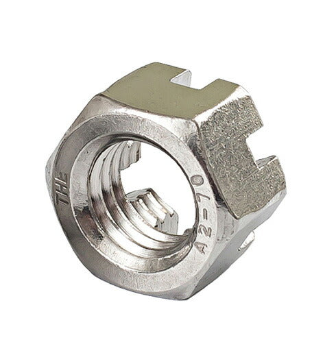 M10 x 1,5 mm 5 Stück Edelstahl-Sechskantmuttern mit Schlitz