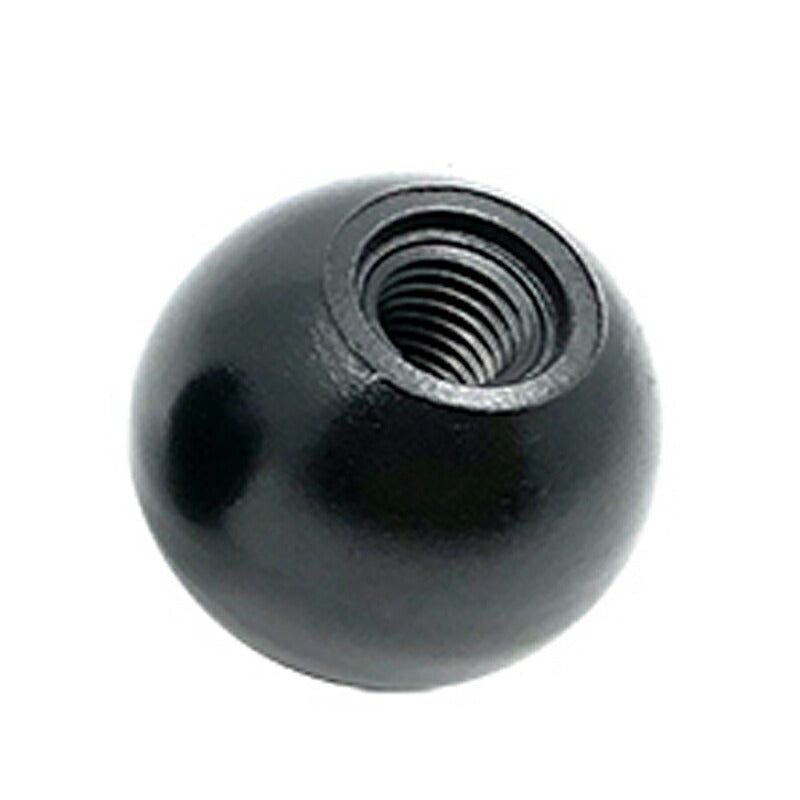 5 Stück schwarzer Bakelit-Kugelgriff, Mutternknopf, Gewinde M12 x 1,75