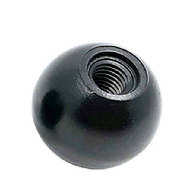 5 Stück schwarzer Bakelit-Kugelgriff, Mutternknopf, Gewinde M10 x 1,5
