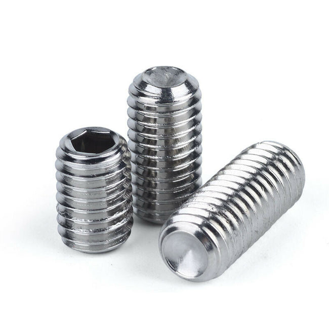 #10-24 x 1/4" Unified Cup Point Socket Set / Grub Screws Stainless Steel 20 Pcs