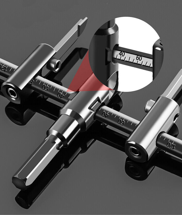 Coupe-scie à grand trou à cercle réglable