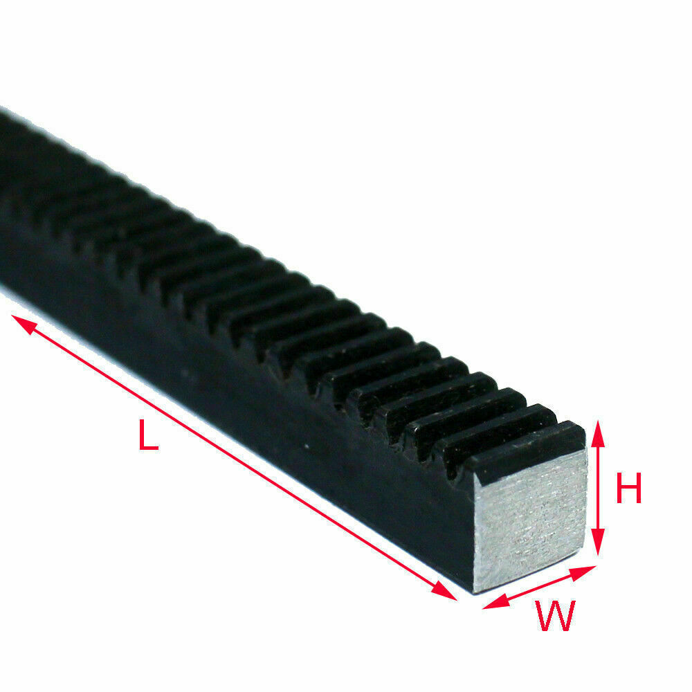 2 Modulus 20 x 25 mm Stahl-Stirnzahnstange