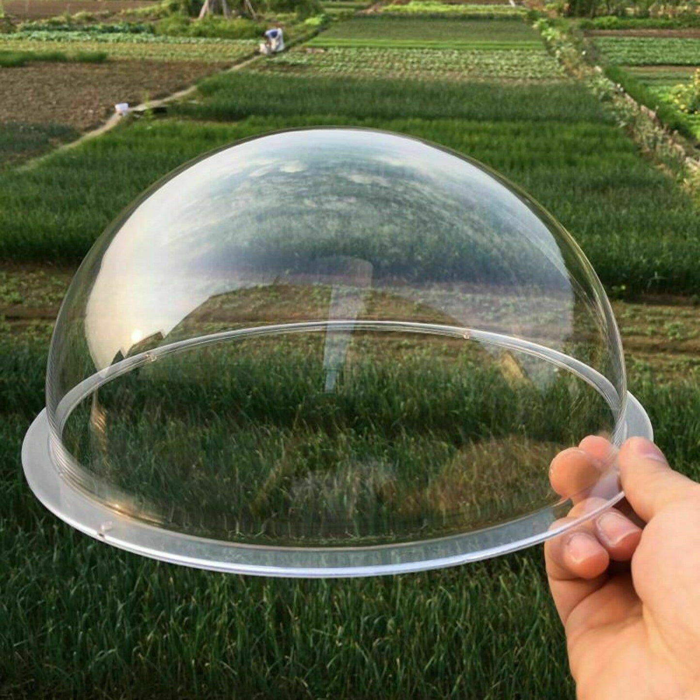 Acrylic PMMA Dome Shape Dust Cover with Screw hole