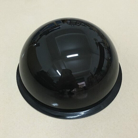 Cache-poussière noir en forme de dôme en acrylique PMMA avec bord