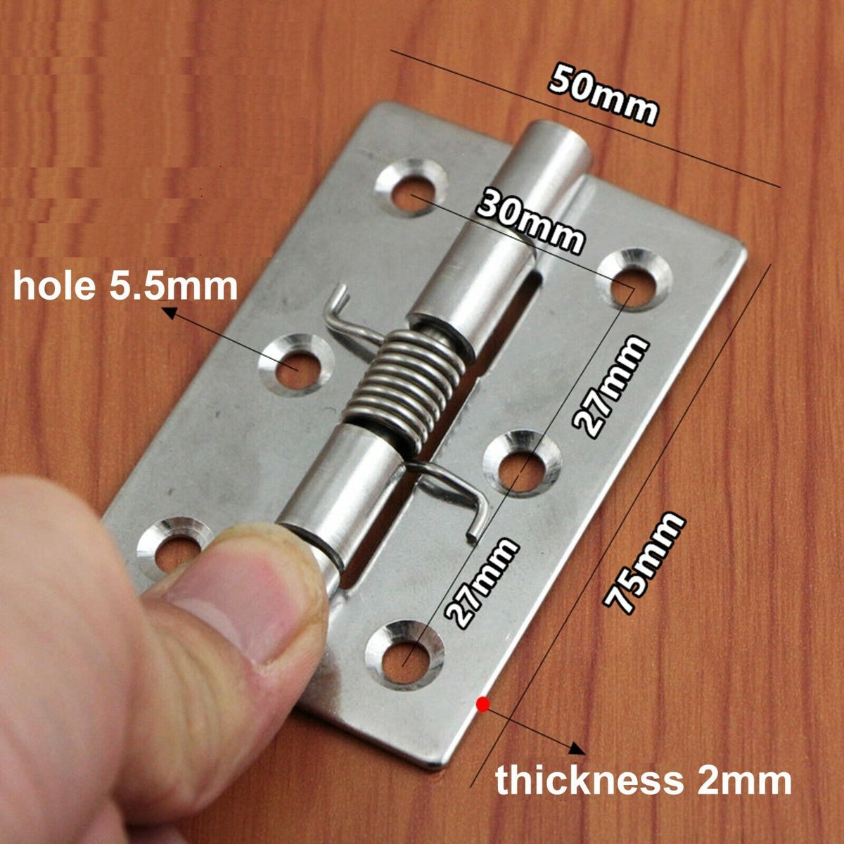 Spring Hinge Dimensions 304 Stainless Steel Spring Door Hinge Select Size – Gavan Tools