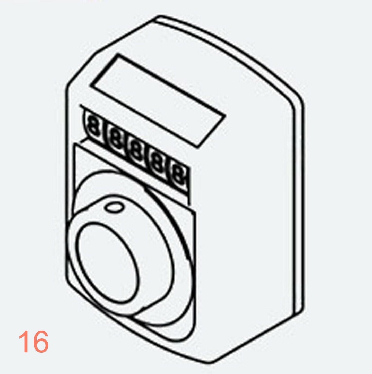 Display 0010 Hollow shaft 30mm Digital Position Indicator Counter