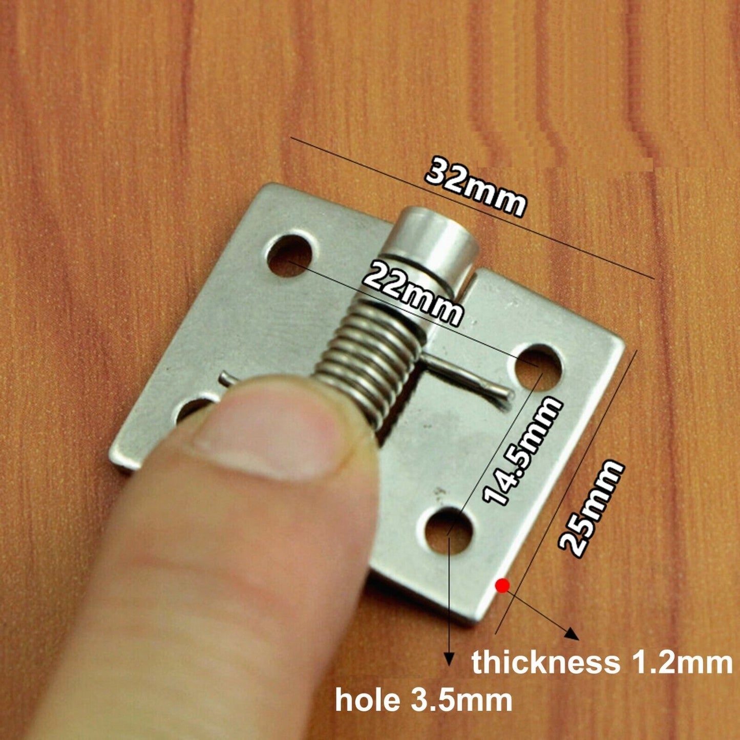 304 Stainless Steel Spring Door Hinge Select Size