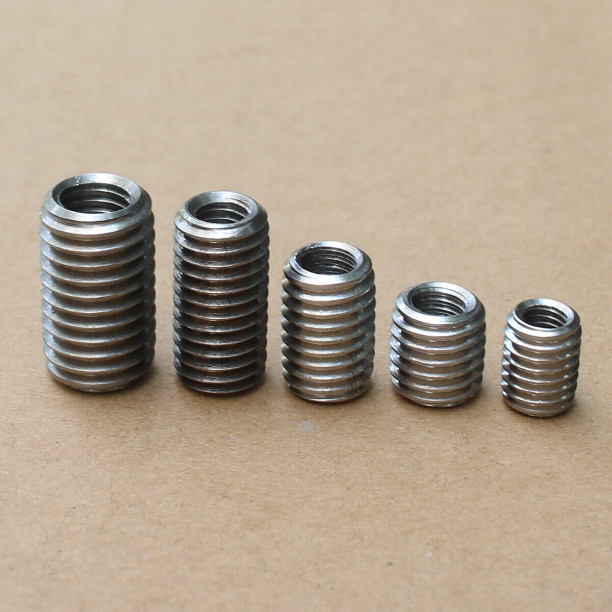 Internal M8 x 1.25 External M14 x 2.0 Nut Insert Threaded Repairing Metal Thread Adapter