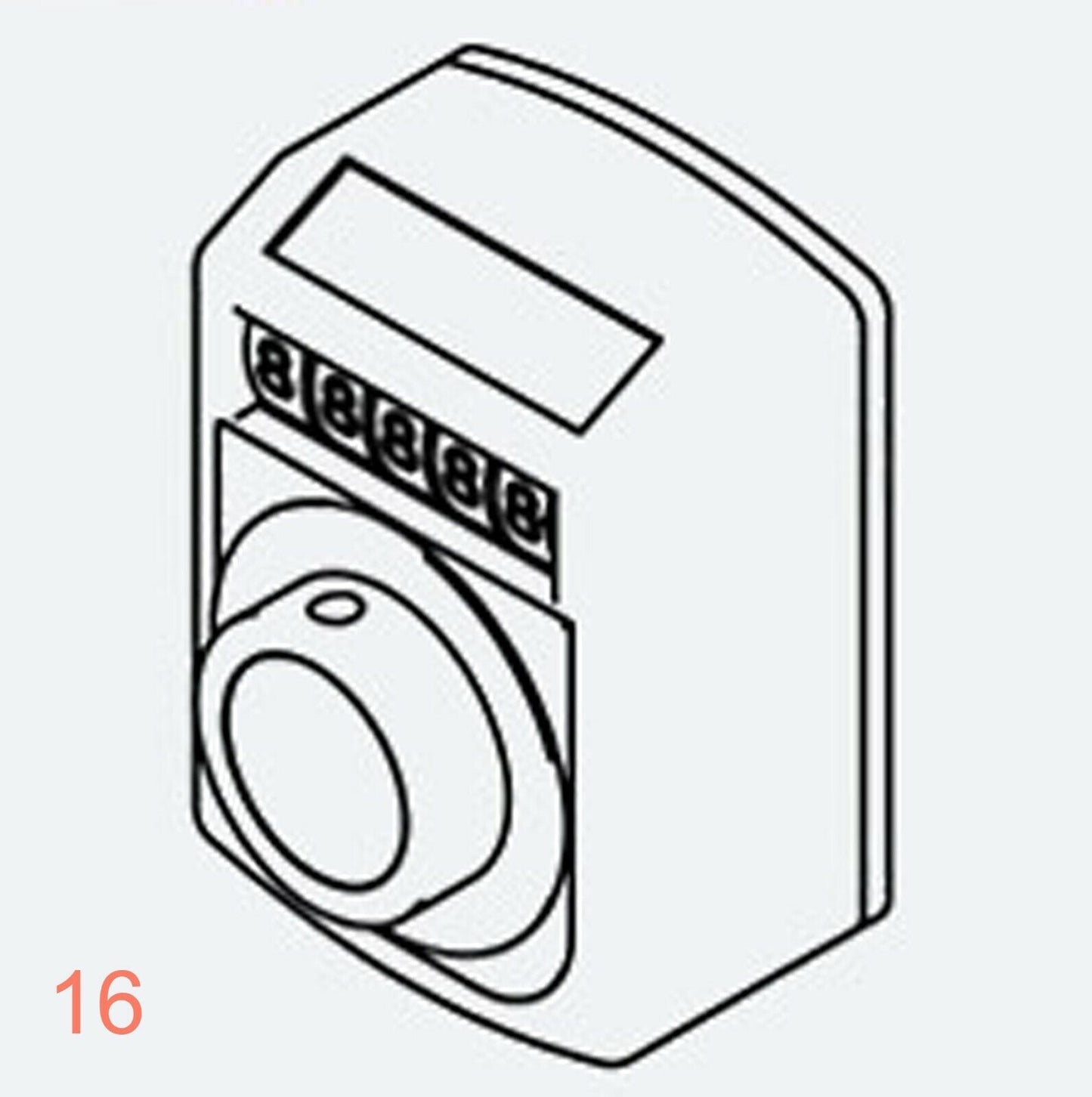 Affichage 0020 Arbre creux 30 mm Indicateur de position numérique Compteur