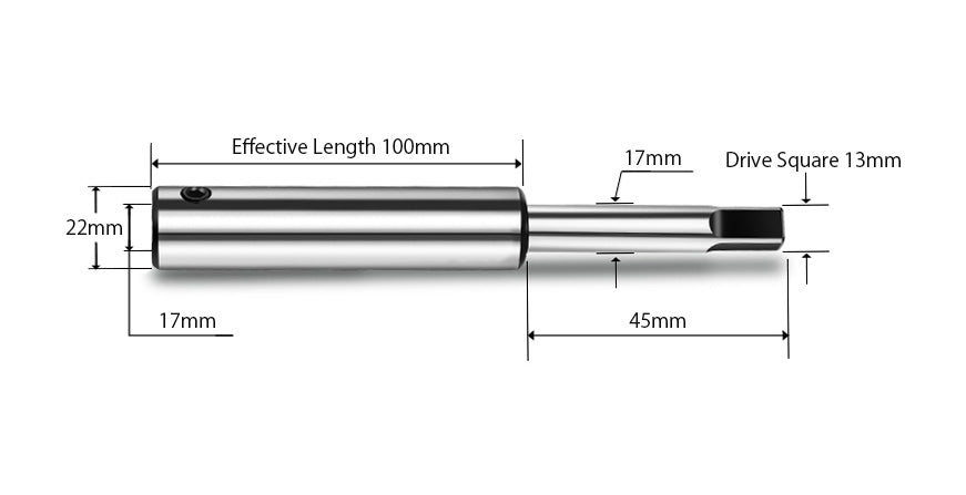 Extension de robinet JIS M22, longueur 100 mm